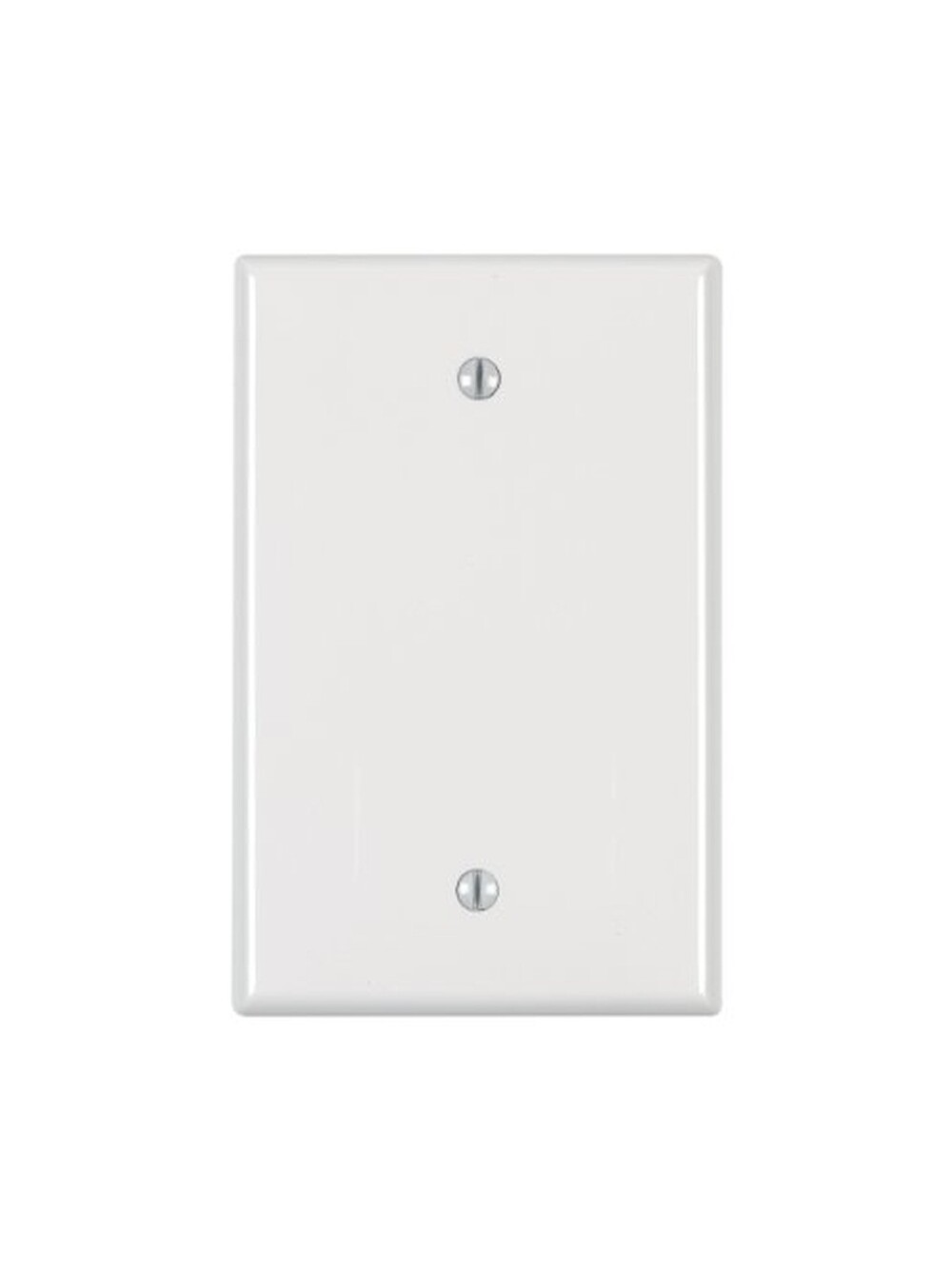 Leviton 1-Gang Blank Wallplate, Midway Size, PJ13-W, White